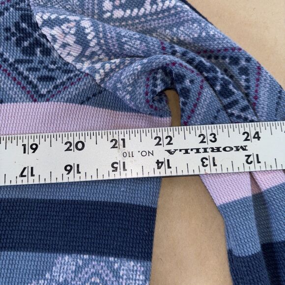 victoria's secret thermal long pajama set Size Large Blue And Pink Argyle - Picture 4 of 9